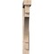 Ekena Millwork Merced Block Smooth Bracket w/ Offset Brace, Douglas Fir, 5 1/2"W x 42"D x 42"H BKT0604X42X42MRC05SDF - alternate 4